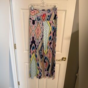 Arolina Geometric Multicolor palazzo pants